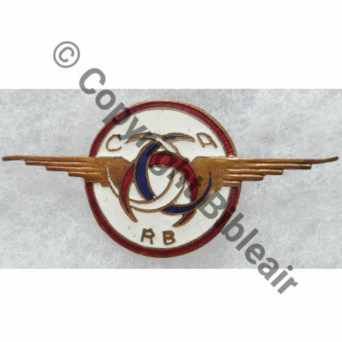 CAR.18  CERCLE AERIEN REGIONAL BORDEAUX  SM Bol Dos lisse irreg  Src.leberetvert 237Eur(x3) 