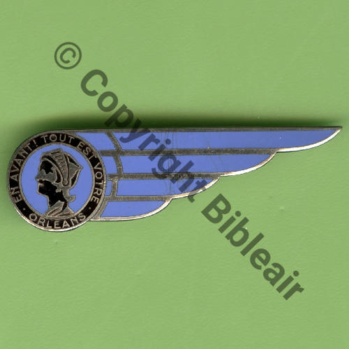 CAR.5  CERCLE AERIEN REGIONAL ORLEANS  AB SM Past RENNES KC Eping nourrice soudee Dos lisse Src.Y.GENTY 383Eur(x3) 