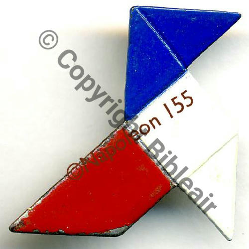 CROISIERE NOIRE AFRIQUE Gal VUILLEMIN... 1COCOTE Tricolore SM Bol fenetre Dos lisse Metal peint Sc.STELLA 17Eur(x4) 