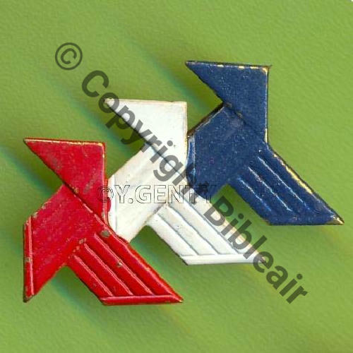 CROISIERE NOIRE AFRIQUE Gal VUILLEMIN... 3COCOTES Tricolore SM Laiton embouti  Epingle Bascule 24Eur(x2)