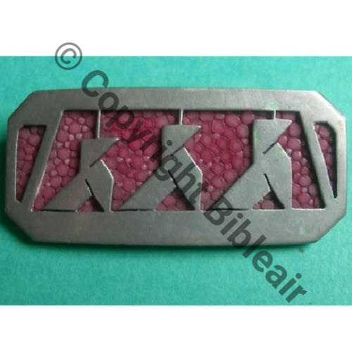 CROISIERE NOIRE AFRIQUE Gal VUILLEMIN... ou BR.222  3COCOTES Metal  SM Eping nourisse 4 pattes rabattues Dos lisse 44x20mm Src.tropique45 78Eur05.12 