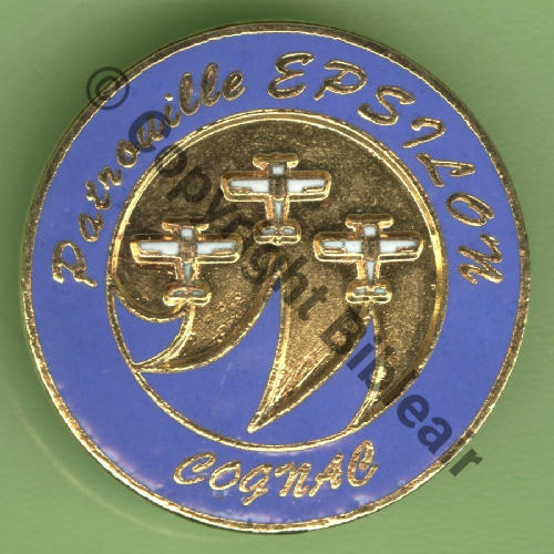 NH  CARTOUCHE DORE PATROUILLE EPSILON COGNAC  MARTINEAU SAUMUR Bol petit pince Dos irreg scintillant No 18 sur 100 Src.Y.GENTY 50Eur(x4) 