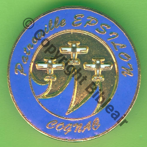 NH  CARTOUCHE DORE PATROUILLE EPSILON MARTINEAU SAUMUR Bol petit pince Dos irreg scintillant No 18 sur 100 Src.Y.GENTY 49Eur(x3) 