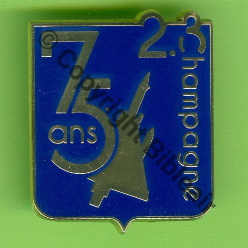 NH  COMMEMO CHAMP  75e ANNIV EC.2.3 CHAMPAGNE  SM Tambour Dos lisse No278 Src.Y.GENTY 30Eur11.23  
