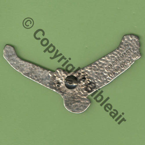 NH SAVV GRENOBLE  BOUSSEMART Attach PINS Dos granuleux lisse Argente Src.Y.GENTY 12Eur(x3) 