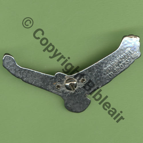NH SAVV SOLENZARA  BOUSSEMART Attach PINS Dos granuleux lisse Argente Src.Y.GENTY 10Eur(x2) 