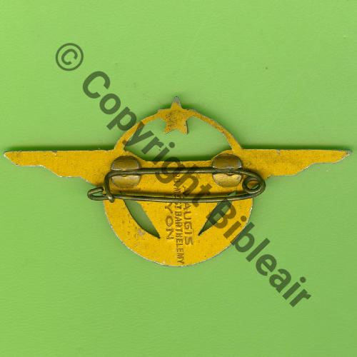 A1456NH 1er RAA FFI  A.AUGIS ST.BARTH LYON  3Lignes Alu Peint double griffe Dos lisse Src.Y.GENTY 163Eur(x7) 