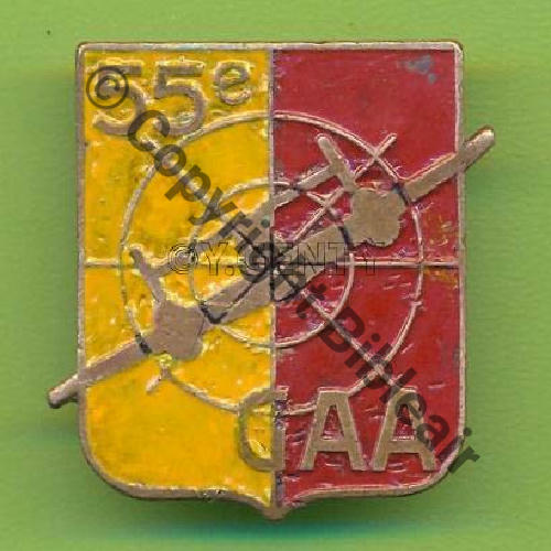 NH  55e GAA 4e.Batterie JEANNOT.SM Metal Peint Dos lisse 2Anneaux plats  61Eur12.06