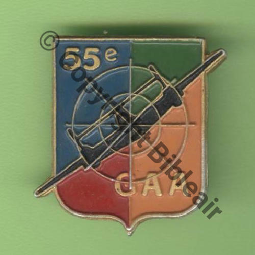 NH  55e GAA Etat Major  A.AUGIS LYON ST.BARTH 2Lign Alu peint 2Griffes Dos Grenu Src.Y.GENTY Retour eping KC  Bon etat 157Eur(x2)