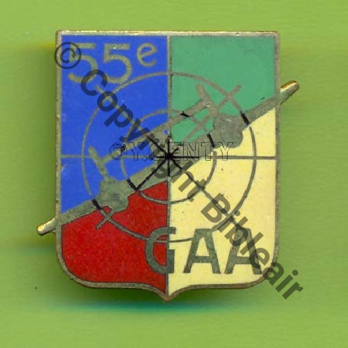 NH  55e GAA Etat Major  JEANNOT.SM Email Dos lisse 2Anneaux plats  Src.Y.GENTY 110Eur04.05 