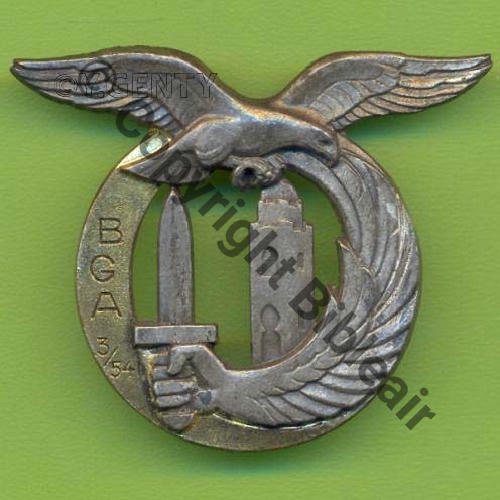 NH BRIGADE GARDE AIR 3.541 TLEMCEN  DrP 2Anneaux Dos lisse  Embouti 18Eur(x7)