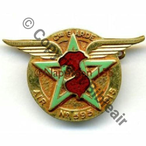 595B  2522.EMGFA Cie Gardes Air 595 bis  puis 31.191 TAN SON NHUT  AUGIS SM Bol pastille AUGIS LYON  90Eur LAVOC Sc.STELLA