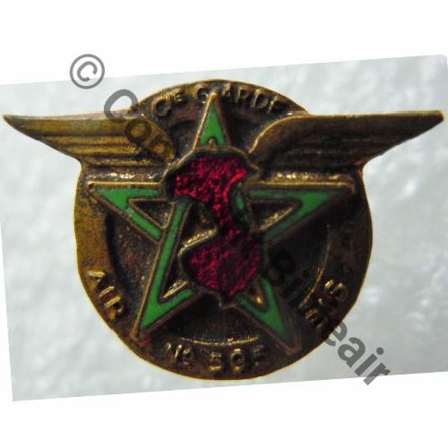595B  2522.EMGFA MINIATURE 18x12mm Cie Gardes Air 595 bis  puis 31.191 TAN SON NHUT  SM Dos lisse irreg Src.francemilitaria 52Eur04.09 