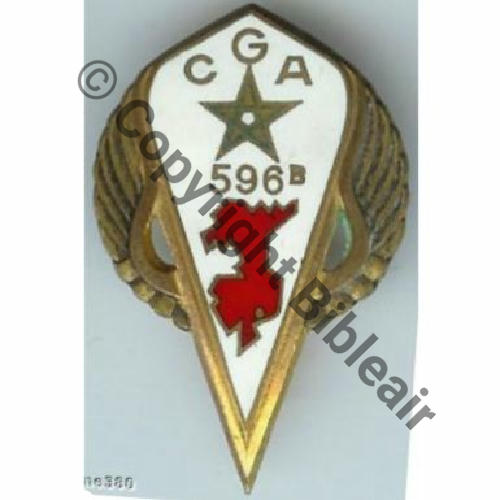 596B  NH CIE GARDE AIR 596bis BIEN HOA  Drago+Bol Dos lisse Embouti Sc.doume380  45Eur03.07 
