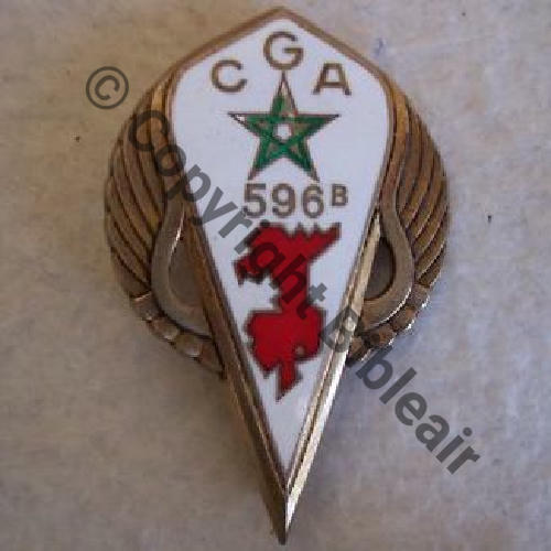 596B  NH CIE GARDE AIR 596bis BIEN HOA ARGENT  DrPNRom Eping ds tuyau Guilloche vrac Sc.attilchar 101Eur05.11 