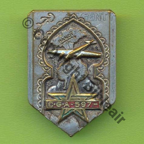 597  5091.EMGFA CGA.597 HANOI  DrPNOM Dep Fond argente Avion dore 50Eur(x3)