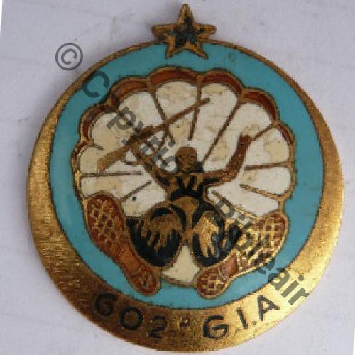 602  1311.DION  CIE PARA 602e Gpe INF AIR  AB.P Bol Dos irreg Surmoulage.. Sc.alexdck 28Eur10.08