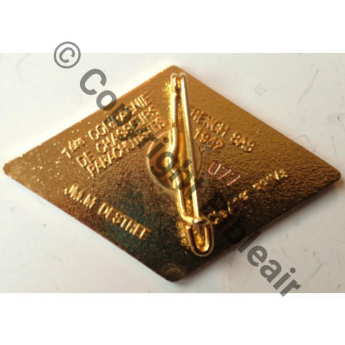 CCP  1ere CIE CHASSEURS PARA FFL 1er Modele  RETIRAGE DESTREE Bol prison Dos irreg scintillant No077 Src.spet10 30EurInv