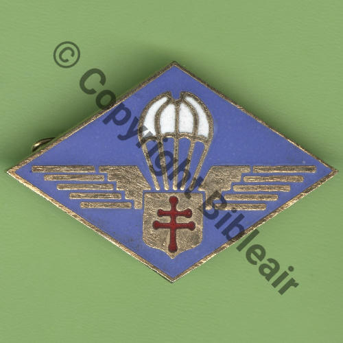 CCP  1ere CIE CHASSEURS PARA FFL 1er Modele Fab DAMAS RETIRAGE Dos lisse Bol fenetre Src.Y.GENTY 15Eur08.24 