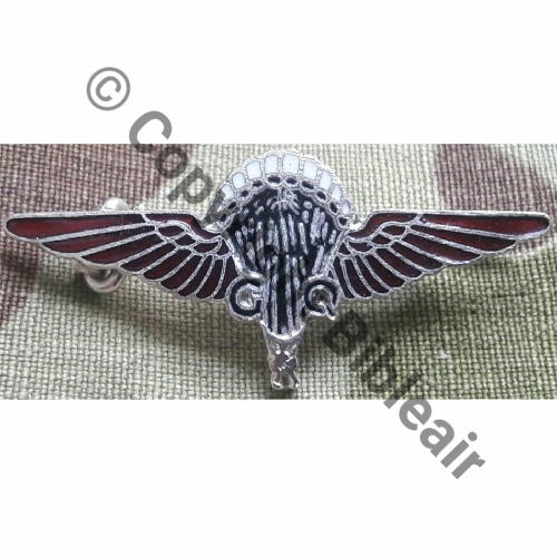 INS PARA ANGLAIS COPIE porte par FFL et GIA 1eCIE INF AIR Dos lisse irreg moule.. Ep.basc plate GB bijout grave GQ PARACHUTIST Src.unclesam36  17EurInv 
