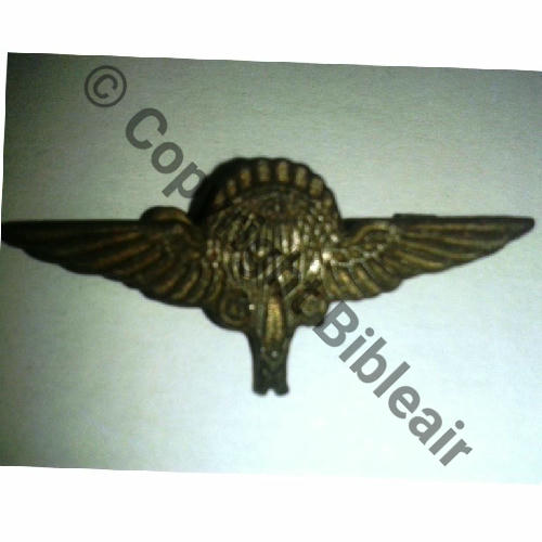 INS PARA ANGLAIS porte par FFL et GIA 1eCIE INF AIR CNE BERGE 1940 Non Emaille Dos lisse irreg Embouti Eping.basc bijout Src.suki1960 52Eur12.16 