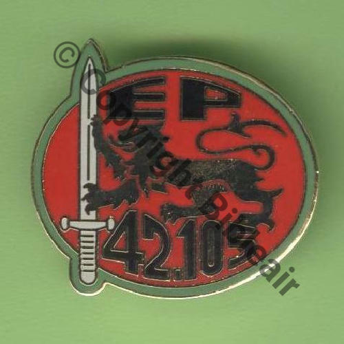 EP.EVREUX NH EP.42.105  INSIGNIA Tambour Dos lisse Src.Y.GENTY 36Eur(x2)