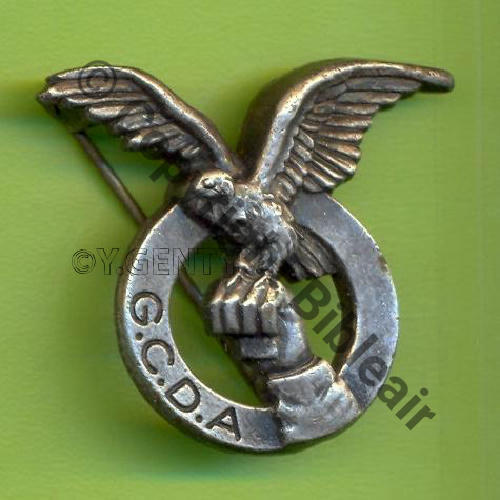 A0849NH GCDA.550 (01.12.44) Grpt de Forces AB.P Epingle Bascule Dos lisse Embouti  14EurInv