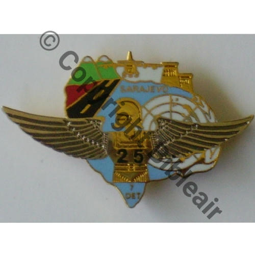 NH  BOSNIE 7eDet SARAJEVO FORPRONU 25e RGA 11.94 03.95  DEMONS & MERVEILLES  & CCH HELLIO (dessinateur) 2Attach PINS Quadrille fin No16 Src.B.RIGODANZO 23Eur08.17 