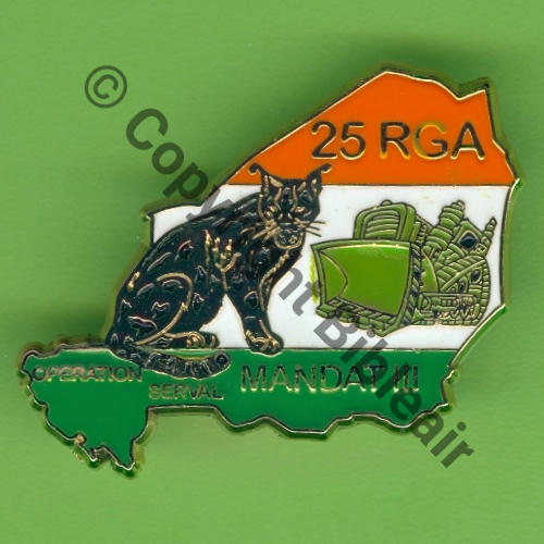 NH  MALI  SERVAL MANDAT III 09.13 a 01.14  De Griffes et butees Dos lisse Src.Y.GENTY 22Eur(x4) 