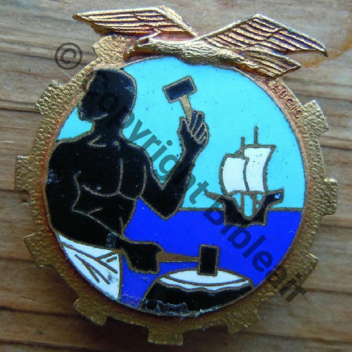 A0874 ATELIER MAGASIN OUTRE MER 1.671 POINTE NOIRE  A.AUGIS RECTO SM au dos Bol fenetre allonge Dos granuleux etame No291 Src.alabastide 164Eur(x4) 
