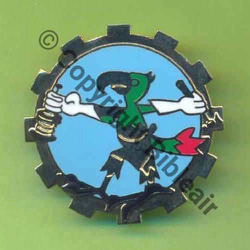 A0836 ESTA.2E.062 OISE CREIL  FIA.LYON Sigle rond Bol fenetre oval tronque Dos lisse Src.Y.GENTY 