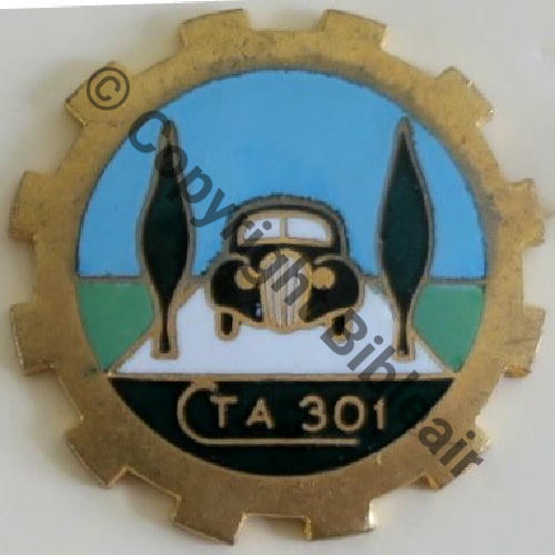 NH  CTA.301 Cie TRANSPORT AIR 301 ORAN LA SENIA   A.AUGIS ST.BARTH LYON 3Li Bol fenetre allonge Dos lisse irreg 1948  Src.Y.GENTY Collect JM 