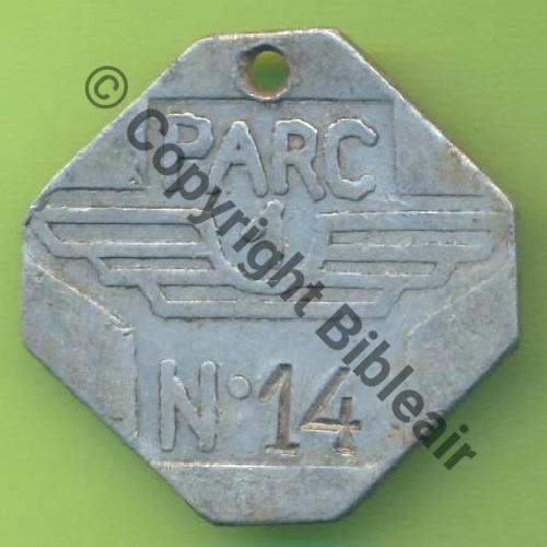NH JETON EMPLACEMENT PARKING AIR....  SM Dos lisse Src.Y.GENTY 15Eur10.14 