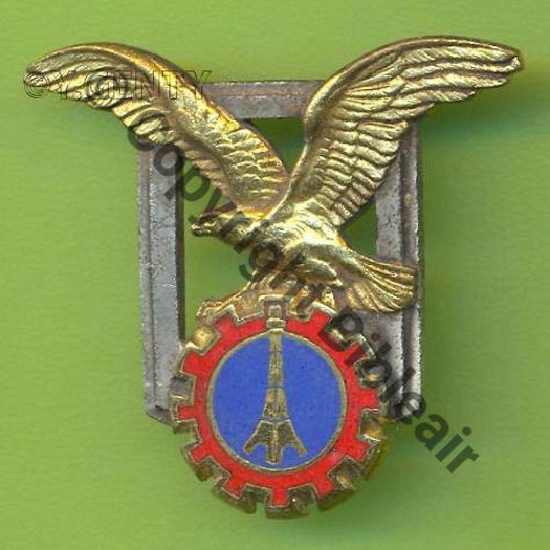 A0727 ESCADRON MAINTENANCE TECHNIQUE 12.104 LE BOURGET DrP en gros Dos Guilloche argente noir Src.Y.GENTY 16Eur02.07
