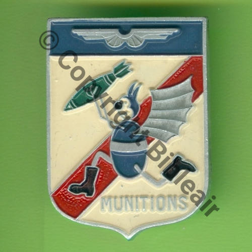 CIE MUNITIONS 900.5 (317.11)  A.AUGIS ST.BARTH 2Lign 2Griffes Dos grenu Alu peint Cde 03.45 Src.Y.GENTY 540Eur01.23 
