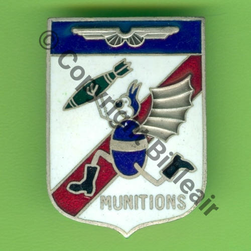 CIE MUNITIONS 900.5 (317.11)  A.AUGIS ST.BARTH LYON 3Lign Bol allonge Dos lisse Email GF Cde 03.45 Src.Y.GENTY 