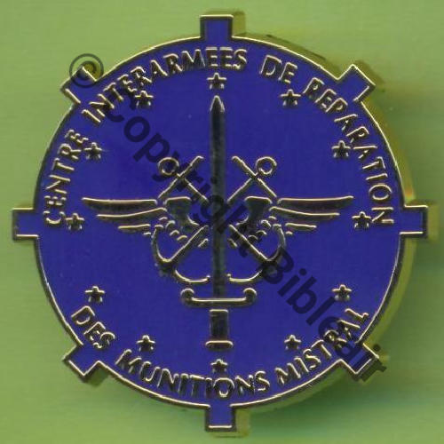 G4735 CENTRE INTERARMEES REPAR MUNI MISTRAL  AB.P Griffes et butees Dos irreg scintillant Src.Y.GENTY 8Eur09.13 