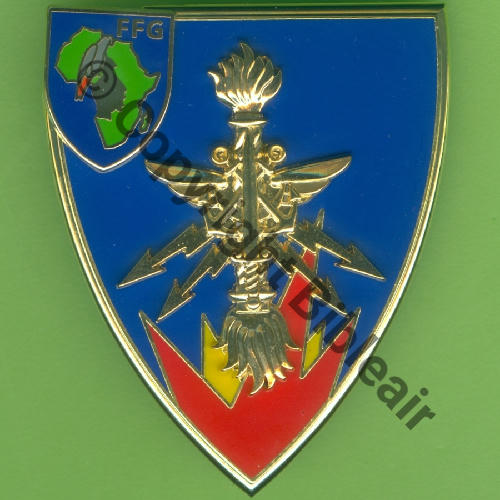 G5335 ETAB PRINCIP MUNITIONS GABON  AB Griffes et butees Dos scintillant Src.Y.GENTY 17Eur10.23 