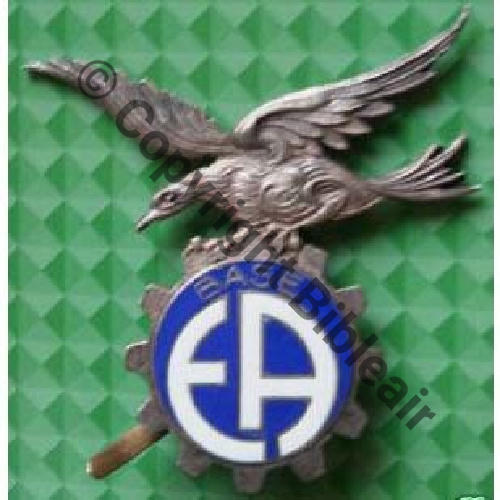 2123.EMGA BASE ECOLE DE AIR SALON  COURTOIS Dos lisse Embouti 