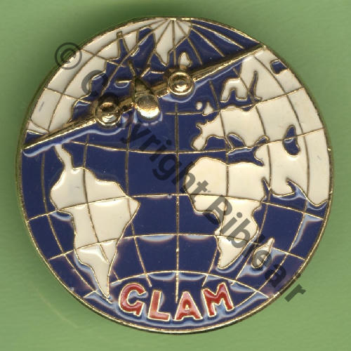 2357.EMGFAA 1995circa GLAM 1.60 VILLACOUBLAY  GF.FIA.LYON Caspienne Bleue Tambour Dos lisse MARQUE 23.07.1947 Src.Y.GENTY 12Eur11.06 