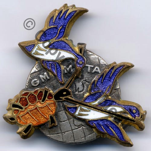 2512.EMGFA  1945.62 EM GMMTA PARIS  DrP+DBol.. Guilloche canard bleu lavande  VILLACOUBLAY Src.entame 21Eur09.13 