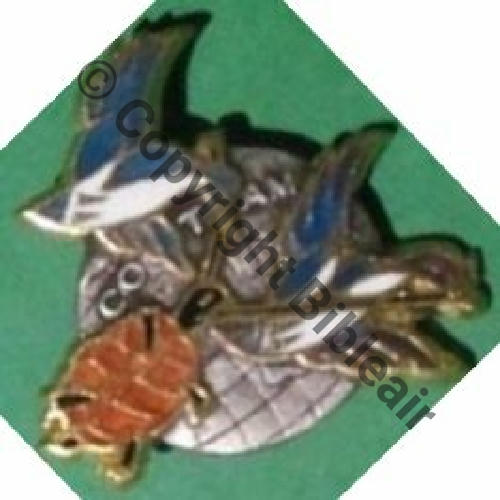 2512.EMGFA  EM COTAM  VILLACOUBLAY  DrP+Bol Guilloche Bleu fonce Tortue rosee Src.lascar58 9EurInv 