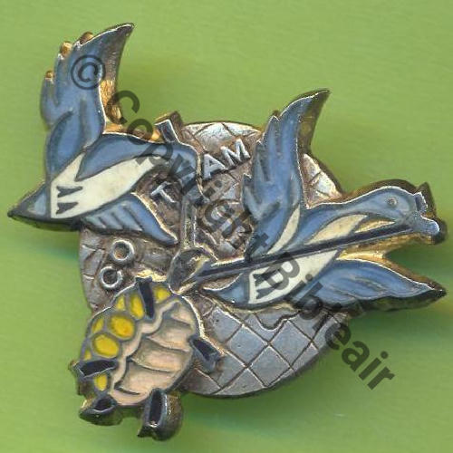 2512.EMGFA  EM COTAM  VILLACOUBLAY  DrP+Past Guilloche BLEU GRIS CLAIR TORTUE JAUNE Src.Y.GENTY 10EurInv 