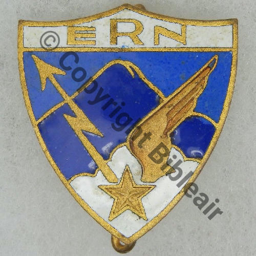3208.EMGA ECOLE RADIONAVIGANTS PAU  COURTOIS SM Bol octog grave COURTOIS PARIS Dos lisse 70EurInv 