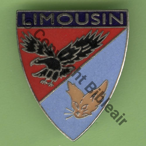 A0513 EIV.3.4 LIMOUSIN EAC TOURS  APS Bol fenetre oval tronque Dos lisse irreg Grave EIV 3.4 Bandeau BLEU Fennec Clair Src.Y.GENTY 10Eur(x2) 