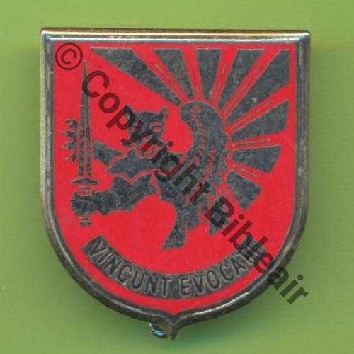A0516 ECOLE OFFICIERS RESERVE AA CAEN  DrP+Bol allonge Guilloche LCL MAHAGNE 1980 Sc.Y.GENTY 