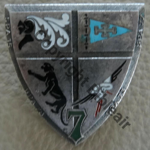 A0548 07e.EC 51.61 BIZERTE A0548  A.AUGIS ST.BARTH LYON 3Lignes en Relief Broche Dos lisse Pattes rouges SNH 7 Vert No1169 Horizont Src.phil33600 64EurInv 
