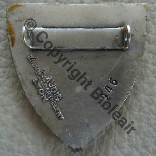 A0548 07e.EC 51.61 BIZERTE A0548  A.AUGIS ST.BARTH LYON 3Lignes en Relief Broche Dos lisse Pattes rouges SNH 7 Vert No946 Src.phil33600 59Eur02.26 