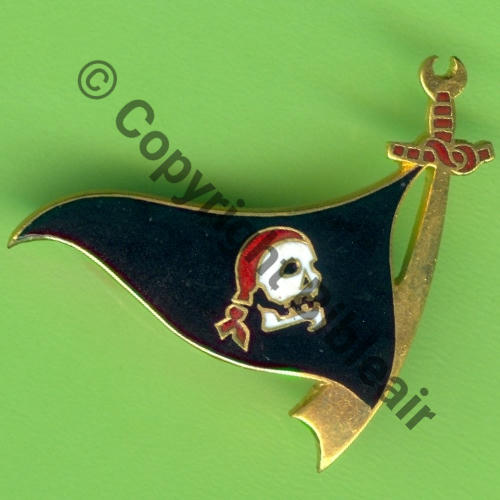 A0575  1953 A0575 ERC.571 1e Drille GC3.5 PIRATE Ajoure DrPN +DBol Guilloche Email GF 1e tirage fin53 Src.Y.GENTY 75Eur(x7) 