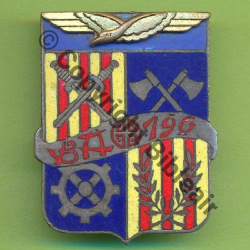 A0583 BASE AERIENNE TACTIQUE 190  BACH.MAI  DrPNRom+DPast Guilloche Sc.Y.GENTY 64Eur(x7)